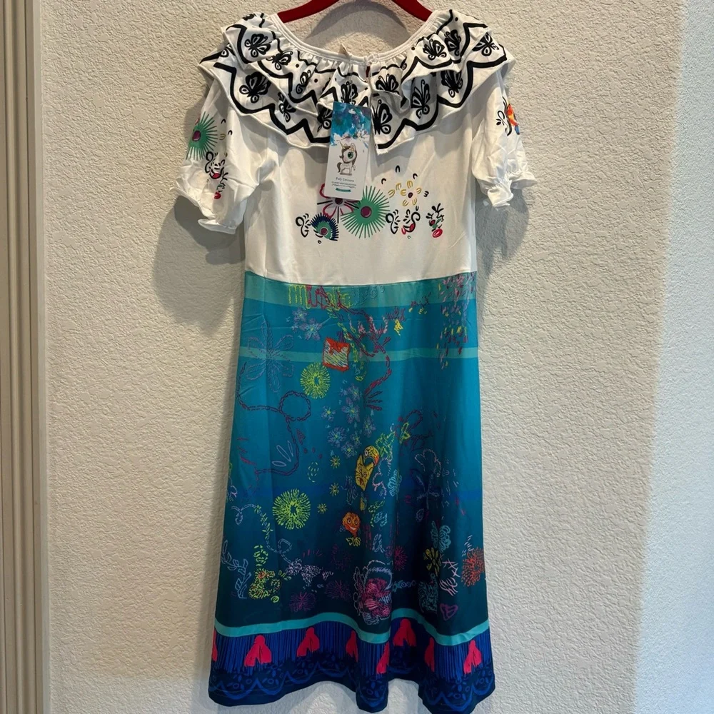NWT Disney Encanto Mirabel Costume Dress - kids size 6-7 (130)